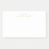 Professioneel modern script post-it® notes (Voorkant)