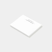 Professioneel modern script post-it® notes (Schuin)