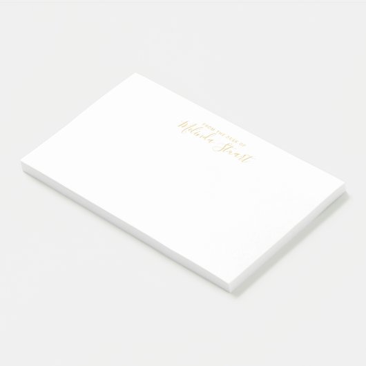 Professioneel modern script post-it® notes (Schuin)