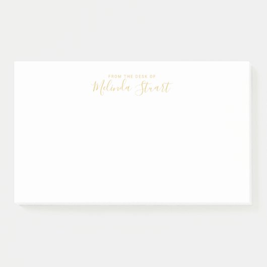 Professioneel modern script post-it® notes (Voorkant)