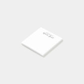 Professioneel modern script post-it® notes (Schuin)