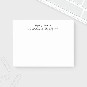 Professioneel modern script post-it® notes