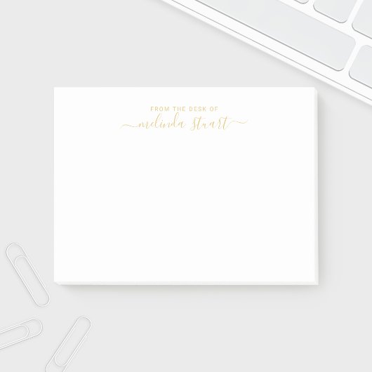 Professioneel modern script post-it® notes