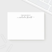 Professioneel modern script post-it® notes