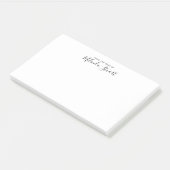 Professioneel modern script post-it® notes (Schuin)