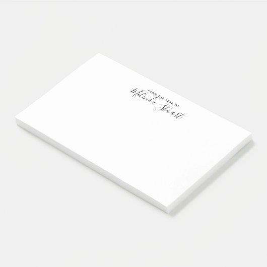 Professioneel modern script post-it® notes (Schuin)