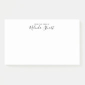 Professioneel modern script post-it® notes (Voorkant)