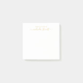 Professioneel modern script post-it® notes (Voorkant)