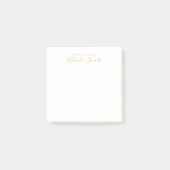 Professioneel modern script post-it® notes (Voorkant)