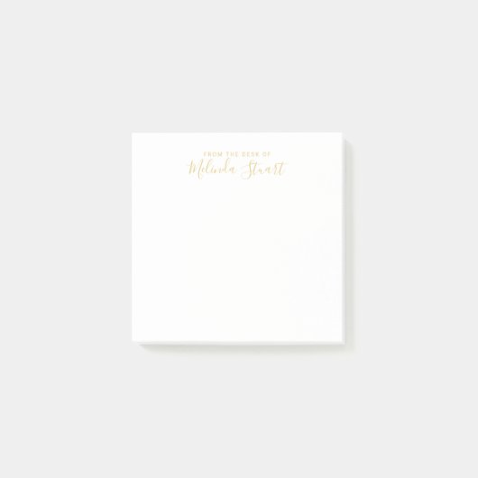 Professioneel modern script post-it® notes (Voorkant)