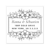 Professioneel Modern Script Retouradres Zelfinktende Stempel (Design)