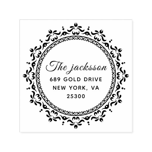 Professioneel Modern Script Retouradres Zelfinktende Stempel (Design)