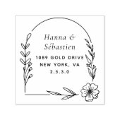 Professioneel Modern Script Retouradres Zelfinktende Stempel (Design)