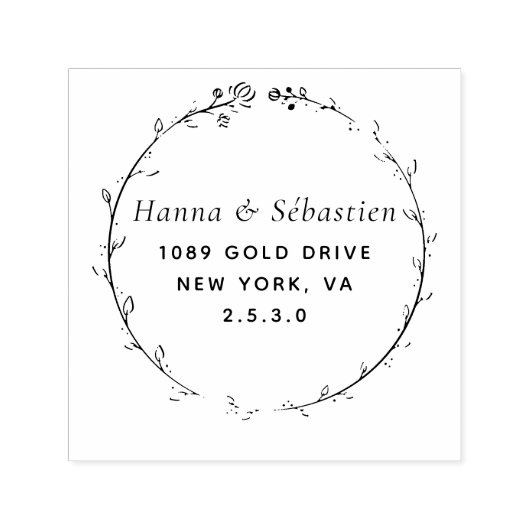 Professioneel Modern Script Retouradres Zelfinktende Stempel (Design)