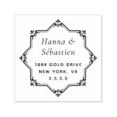 Professioneel Modern Script Retouradres Zelfinktende Stempel (Design)