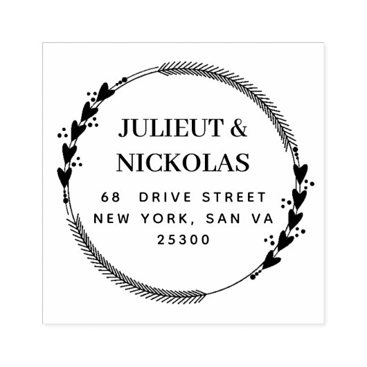 Professioneel modern script rubberstempel (Afrduk)