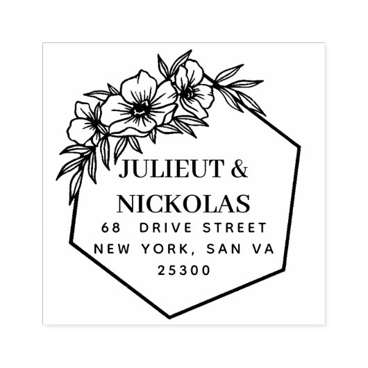 Professioneel modern script rubberstempel (Afrduk)