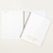 Professioneel, modern script, wit en goud planner (Display)