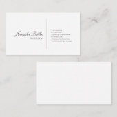 Professioneel Modern Slank Wit Ontwerp Creatief Visitekaartje (Voorkant / Achterkant)