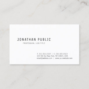 Professioneel Modern Sober Design Elegant Trendy Visitekaartje