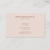 Professioneel Modern Sober Elegant Ontwerp Sjabloo Visitekaartje (Achterkant)