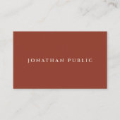 Professioneel Modern Sober Elegant Ontwerp Sjabloo Visitekaartje (Voorkant)