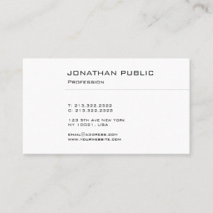 Professioneel Modern Sober Ellegant Design Eenvoud Visitekaartje