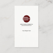 Professioneel modern Stijlvol CEO-Visitekaartje Visitekaartje (Achterkant)