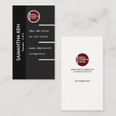 Professioneel modern Stijlvol CEO-Visitekaartje Visitekaartje (Voorkant / Achterkant)