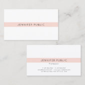 Professioneel modern, stijlvol design roze visitekaartje (Voorkant / Achterkant)