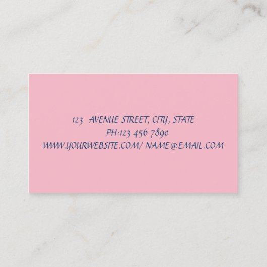 Professioneel, modern, stijlvol - Lips, make-up Visitekaartje (Achterkant)