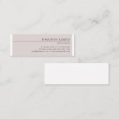 Professioneel Modern Stijlvol Minimalistisch Ontwe Mini Visitekaartje (Voorkant / Achterkant)