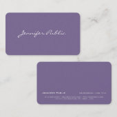 Professioneel Modern Stijlvol Violet Pearl Luxe Visitekaartje (Voorkant / Achterkant)