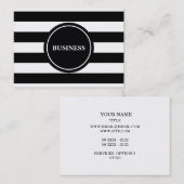 Professioneel modern Stripes Design Visitekaartje (Voorkant / Achterkant)
