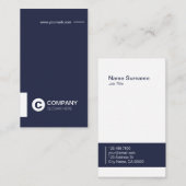 Professioneel modern verticaal Visitekaartje (Voorkant / Achterkant)