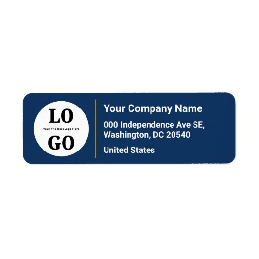 Professioneel Modern Vet Aangepast Kleuren Logo Etiket (Voorkant)