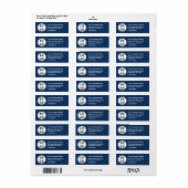 Professioneel Modern Vet Aangepast Kleuren Logo Etiket (Full Sheet)