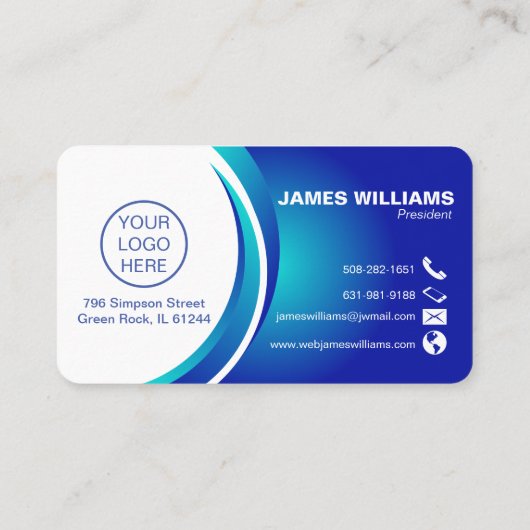 Professioneel modern Visitekaartje (Achterkant)
