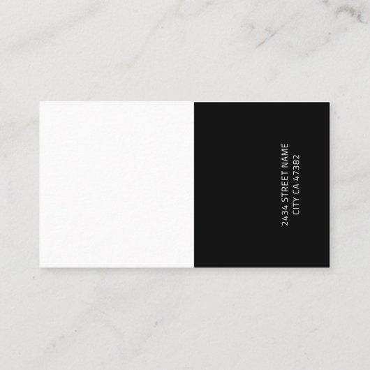 Professioneel modern Visitekaartje (Achterkant)