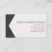 Professioneel modern Visitekaartje (Achterkant)