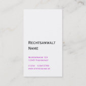 professioneel modern visitekaartje (Achterkant)