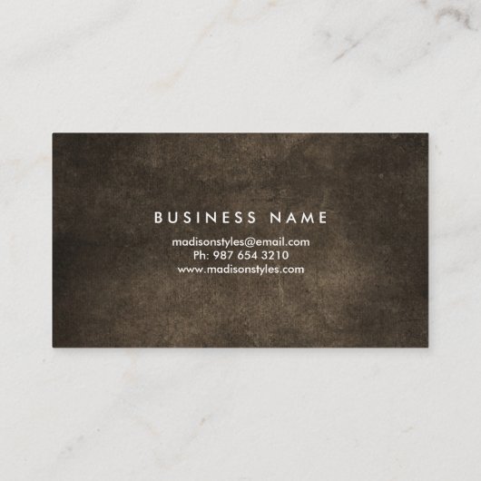 Professioneel, modern Visitekaartje (Achterkant)