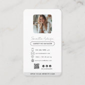 Professioneel modern Visitekaartje met foto en QR (Voorkant)
