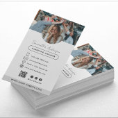 Professioneel modern Visitekaartje met foto en QR