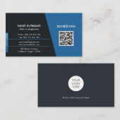 Professioneel modern visitekaartje met QR-code (Voorkant / Achterkant)