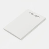 Professioneel modern vlakte minimaal platina grijs post-it® notes (Schuin)