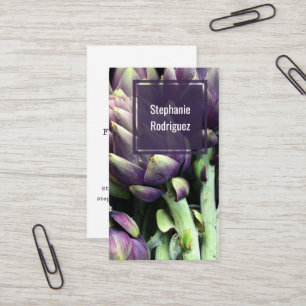 Professioneel modern voedsel visitekaartje