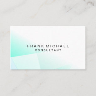 Professioneel, modern, wit en groen visitekaartje