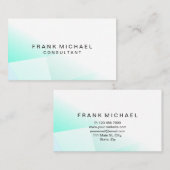 Professioneel, modern, wit en groen visitekaartje (Voorkant / Achterkant)