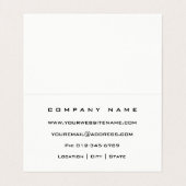 Professioneel Modern Wit Gevouwen Visitekaartje (Binnenkant ongevouwen)